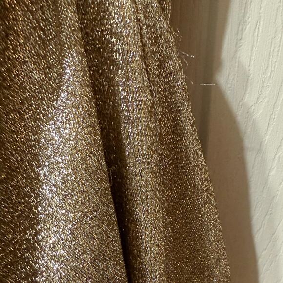 Paco Rabanne Dress Gold Drape Pression Dress in Lurex - Picture 12 of 14